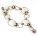 Circle and Pearl Cluster Bracelet
