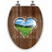 3D Series Elongated Love Window Toilet Seat