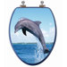 3D Ocean Series Dolphin Jumping Elongated Toilet Seat