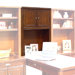 Tribeca Loft Cherry Hutch With Doors