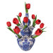 Flat Flowers Window Stickers Originals in Delft Tulip