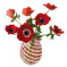 Flat Flowers Window Stickers Originals in Anemone Red