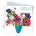 Flat Flowers Greetings in Anemone