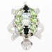 Sterling Silver Multi Stone Turtle Ring