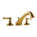 Double Handle Deck Mount Roman Tub Faucet with Lever Handle