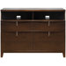 Legend Wood 2 Drawer 2 Door Media Chest