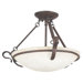 3 Light Semi-Flush Mount