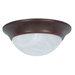 2 Light Twist-On Flush Mount