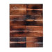 Patchwork Cowhide Oak Normand Rug