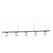 Vetro 5 Light Track Light in Steel Blank