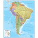 South America 1:7 Paper Wall Map