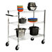 EcoStorage� 3 Tier NSF Chrome Cart