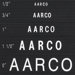 Single Tab Changeable Letters in Helvetica