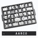 Universal Single Tab Helvetica Typeface Changeable Letters (165 characters per set)