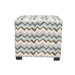 Denton Cotton Square Cube Ottoman