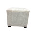 Kasumi Chain Cotton Square Cube Ottoman