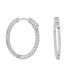 Cubic Zirconia Hoop Earring