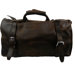 21" Leather Overnight Travel Duffel
