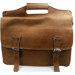 Easy Access Leather Laptop Briefcase