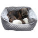 40 Winks Spot Dog Bed in Grey/Cream