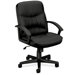 Leather Office Chair with Loop Arms