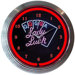 Poker Lady Luck Neon Clock