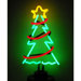 Christmas Tree With Garland Neon Sculpture