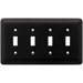 Stamped Round Quad Switch Wall Plate