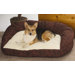 Deluxe Bolster Dog Bed in Twill