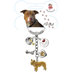 Pit Bull Enamel Key Chain