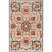 Cinzia Cream/Rust Floral Rug