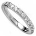 Women's Titanium Cubic Zirconia Eternity Engagement Band