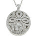 .925 Sterling Silver Brilliant Cut Cubic Zirconium Locket Pendant