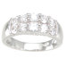 .925 Sterling Silver Brilliant Cut Cubic Zirconia Ring