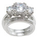 .925 Sterling Silver Brilliant Cut Cubic Zirconia Solitaire Engagement Ring