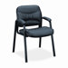 VL640 Series Leather Guest Chair with Leg Base