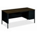 Metro Classic Computer Desk with Right Pedestal L-Workstation Computer Desk