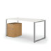 Voi L-Shaped Desk with Mobile Pedestal