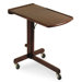 Antique Walnut Adjustable Laptop Cart