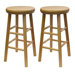 Classic 24" Swivel Bar Stool (set of 2)