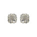 Pave Crystal Clip Earrings