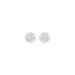 Studs Round White Cubic Zirconia Post Earring
