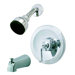 Scroll Tub and Shower Faucet Trim Level Handle