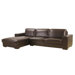 Perdita Reversed Leather Sectional