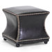 Baxton Studio Ellastone Cube Ottoman