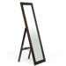 Baxton Studio Lund Wood Modern Mirror with Built-In Stand