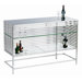 Delfina Bar Table in Black / Stainless Steel