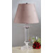 Battersby Accent Lamp with Lucille Shade in Satin Nickel