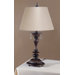 21.5" x 13.5" Beverly Table Lamp with Calais Shade in Valrhona Bronze