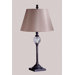 Keats Accent Lamp with Charlotte Shade in Brushed Espresso